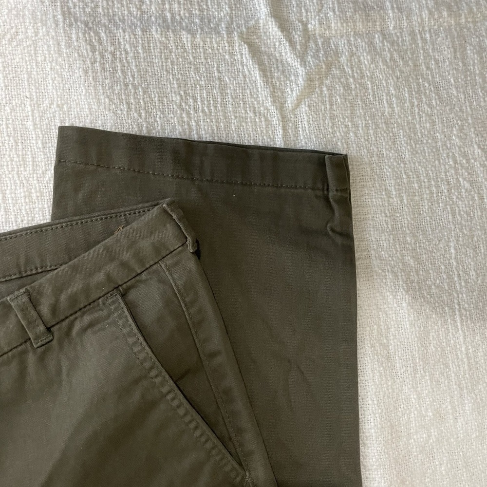 KUT‎ From The Kloth Pants Women's 12 Gwen Relaxed Trouser Olive Green Nice - Picture 6 of 8